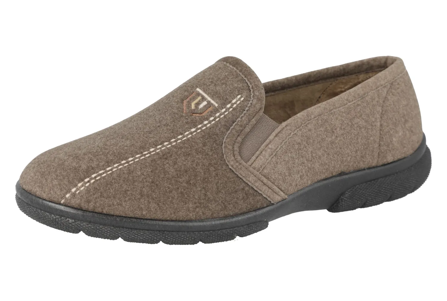 Mens Wide Fit Easy Access House Shoe Slippers - Duncan<DB Wider Fit Shoes Outlet