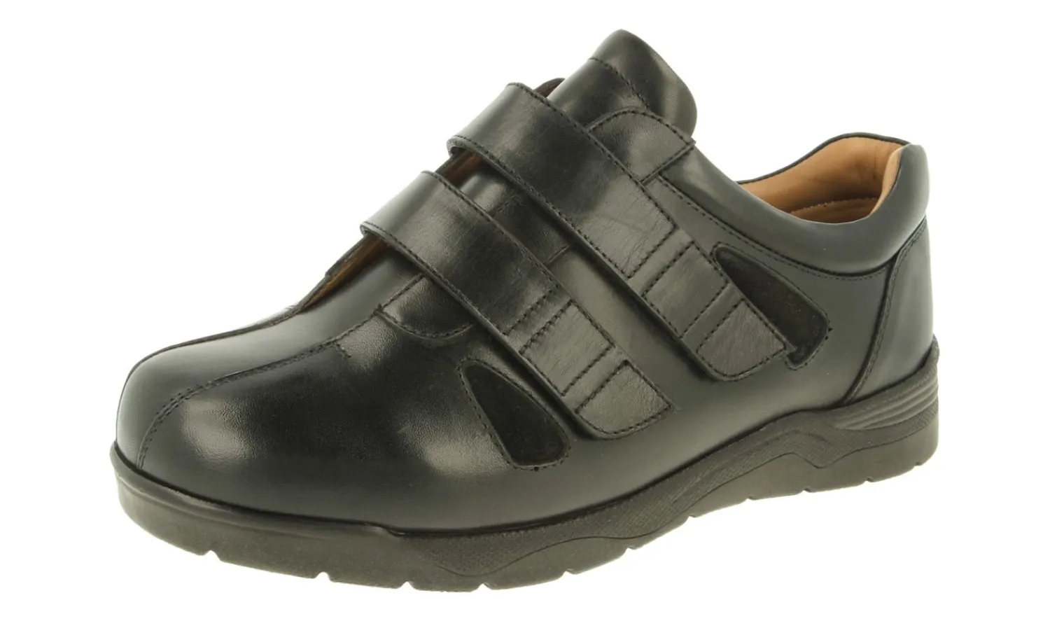 Mens Wide Fit Easy Access Shoes - Darren<DB Wider Fit Shoes New