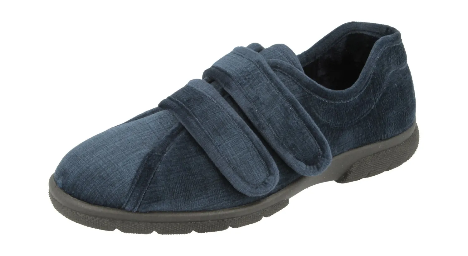 Mens Wide Fit Easy Access Slippers - Hamilton<DB Wider Fit Shoes Hot