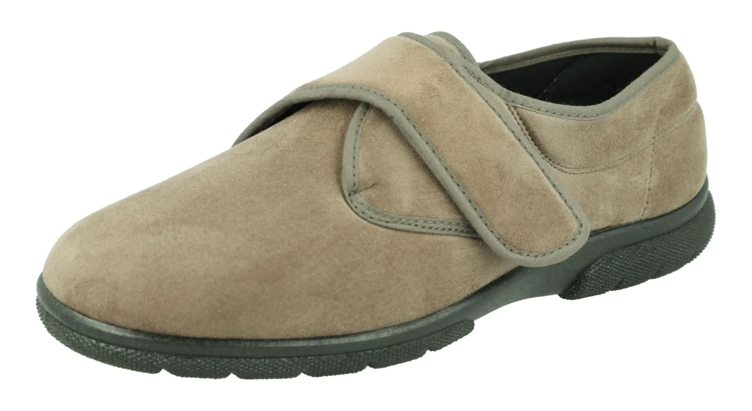 Mens Wide Fit Easy Access House Shoe Slippers - Edison<DB Wider Fit Shoes Outlet