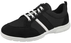 Mens Wide Fit Lace Canvas Flat Shoe - Tim<DB Wider Fit Shoes Online