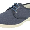 Mens Wide Fit Lace Up Canvas Shoes - Troon<DB Wider Fit Shoes New