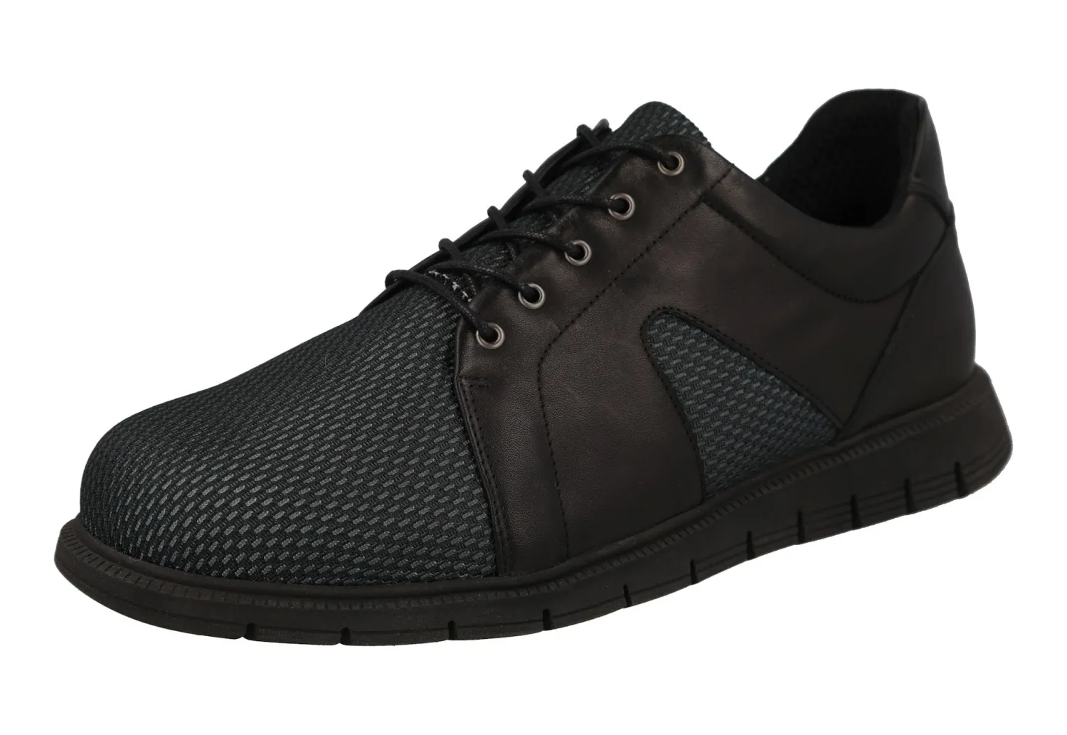 Mens Wide Fit Lace Up Trainer Style Casual Shoes - Phil<DB Wider Fit Shoes Sale