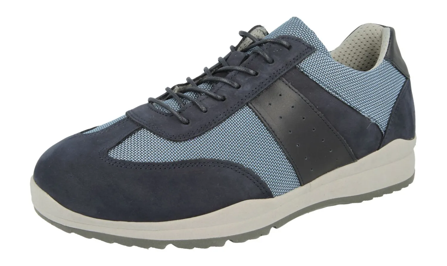 Mens Wide Fit Lace Up Trainer - Wakefield<DB Wider Fit Shoes Discount