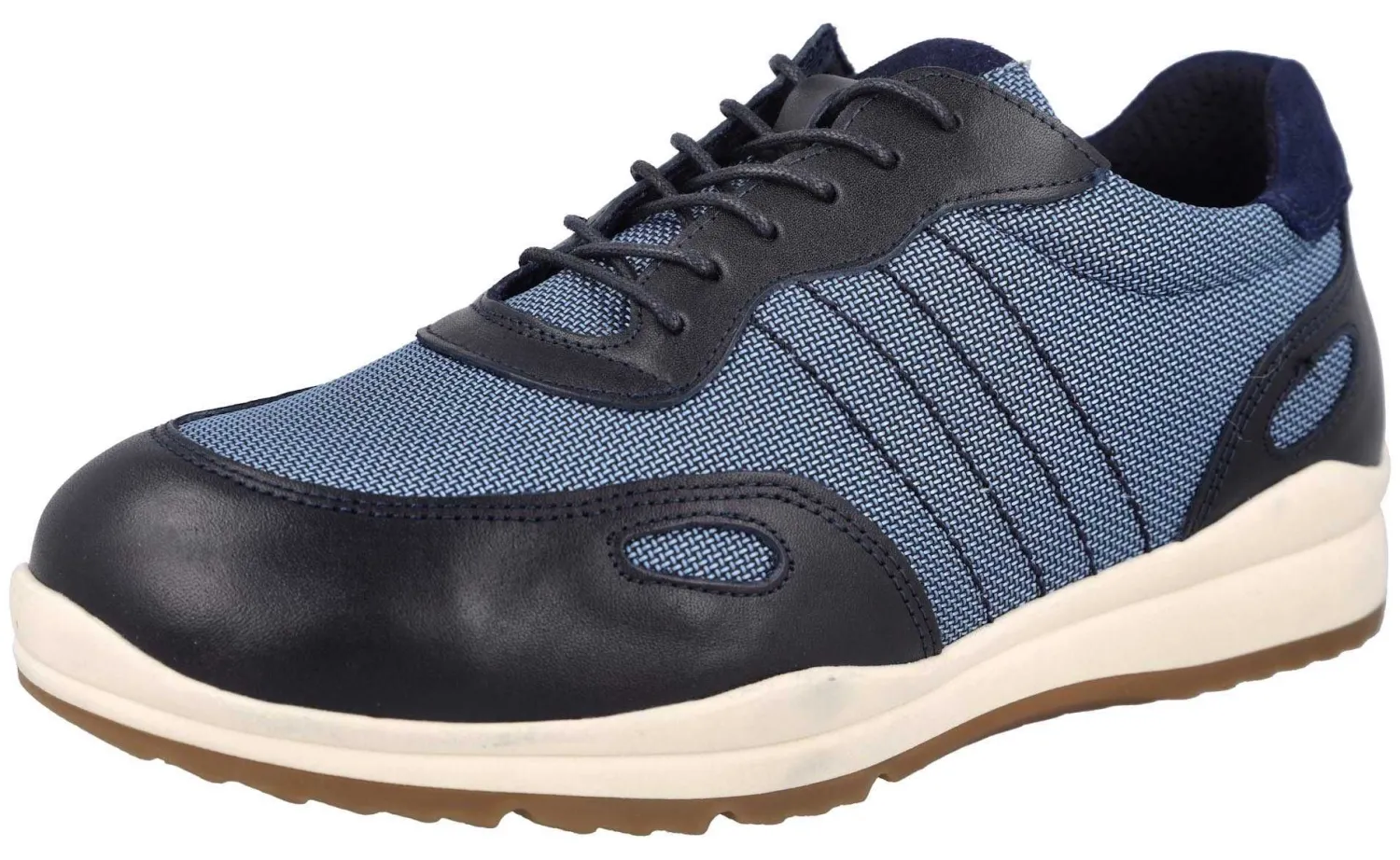 Mens Wide Fit Lace Up Trainer - Dawson<DB Wider Fit Shoes Online