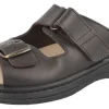 Mens Wide Fit Slide Mule Flat Sandal - Victor<DB Wider Fit Shoes Fashion