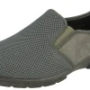 Mens Wide Fit Slip On Stretch Fabric House Shoe - Cairo<DB Wider Fit Shoes Fashion