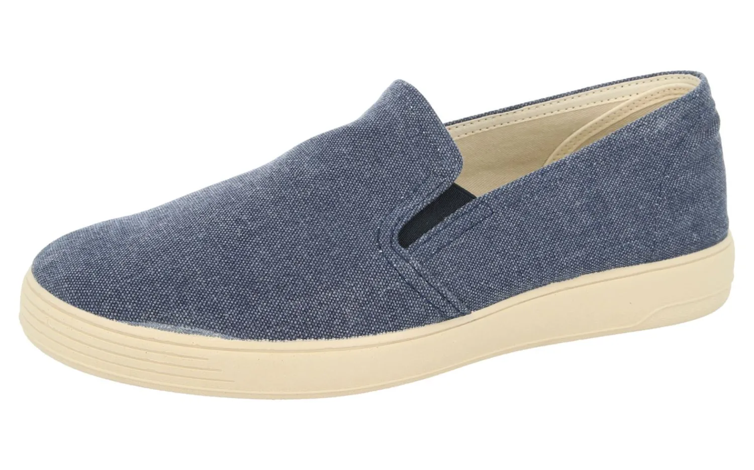 Mens Wide Fit Slip-On Canvas Pumps - Miles<DB Wider Fit Shoes Best