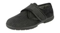 Mens Wide Fit Slippers - Hallam<DB Wider Fit Shoes Online
