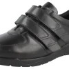 Mens Wide Fit Strap Fastening Trainer Style Shoes - Kevin<DB Wider Fit Shoes New