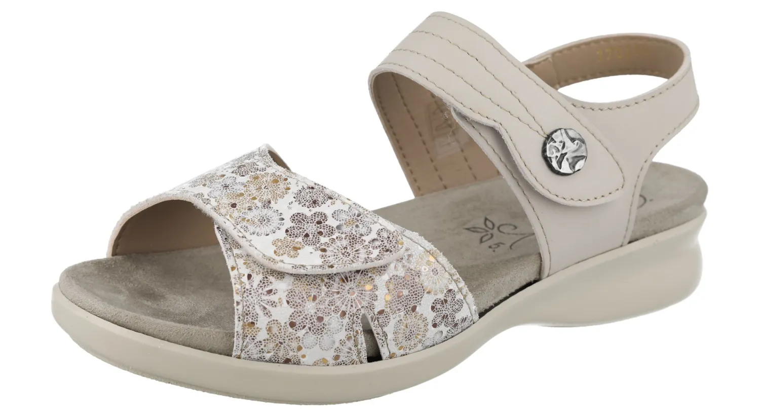 Womens Wide Fit Adjustable Strap Sandals - Rosefinch<DB Wider Fit Shoes New