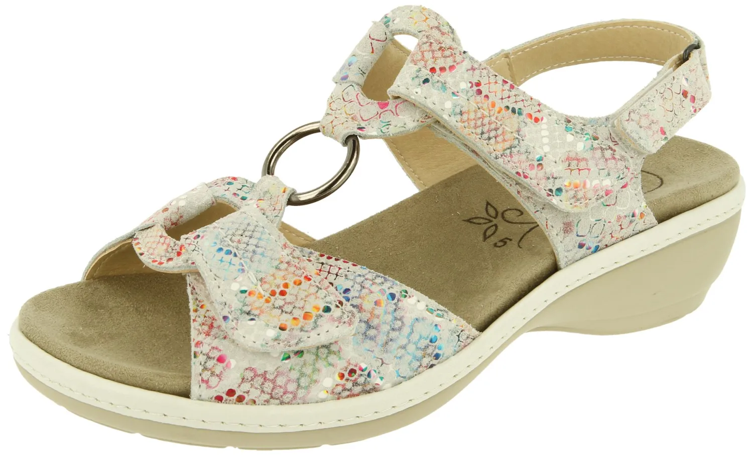 Womens Wide Fit Ankle Adjustable Strap Sandals - Turtle<DB Wider Fit Shoes Fashion