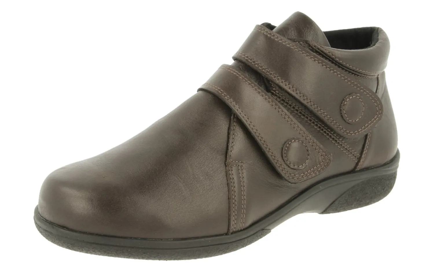 Womens Wide Fit Ankle Easy Access Boots - Woodpecker<DB Wider Fit Shoes Clearance