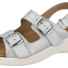 Womens Wide Fit Buckle Fastening Flat Sandal - Mishka<DB Wider Fit Shoes Hot