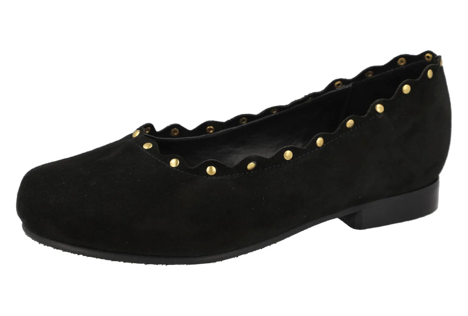 Womens Wide Fit Dress Ballerina Shoes - Campbell<DB Wider Fit Shoes Discount