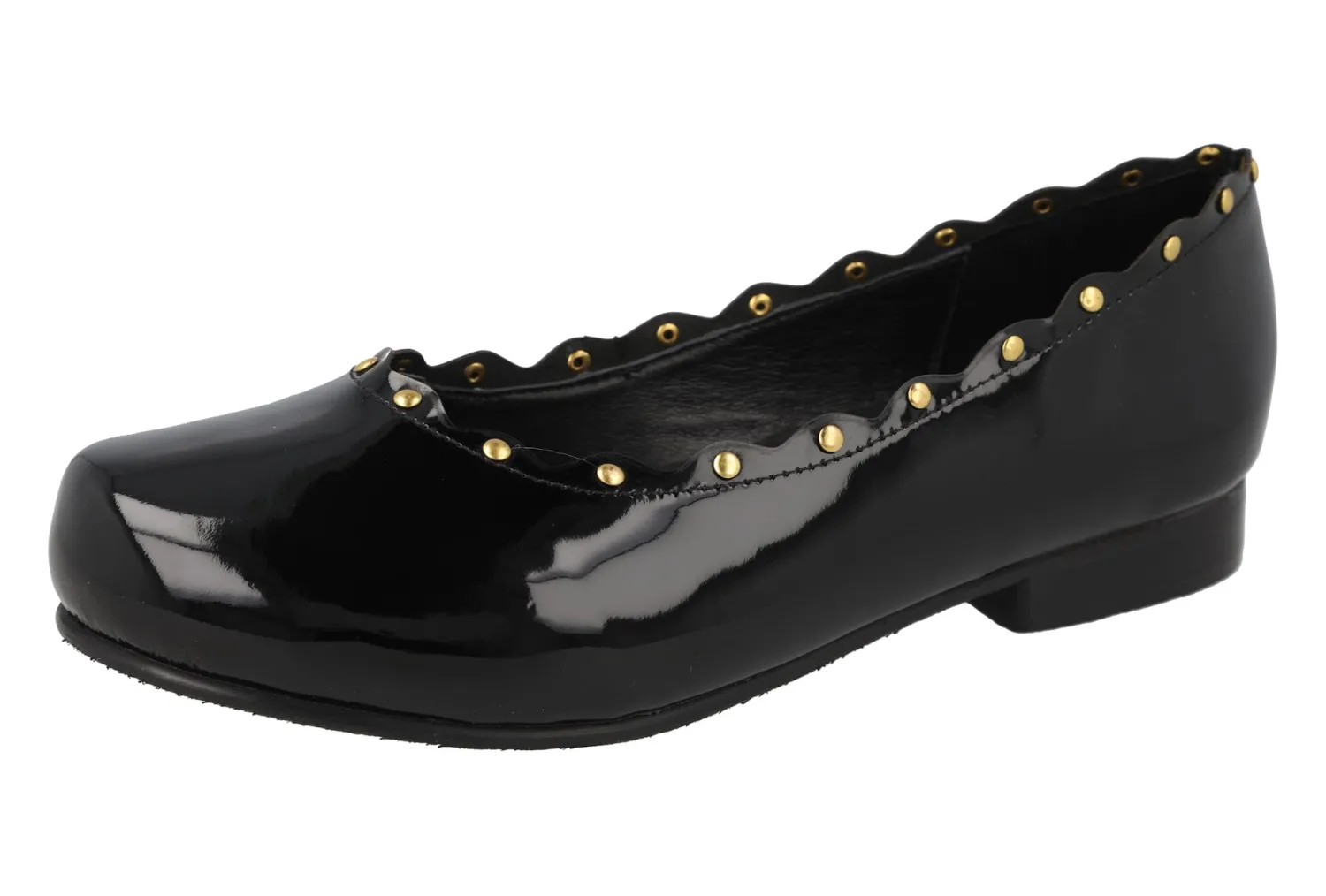 Womens Wide Fit Dress Ballerina Shoes - Campbell<DB Wider Fit Shoes Discount