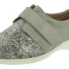 Womens Wide Fit Easy Access Stretch Flat Shoes - Firecrest<DB Wider Fit Shoes Clearance