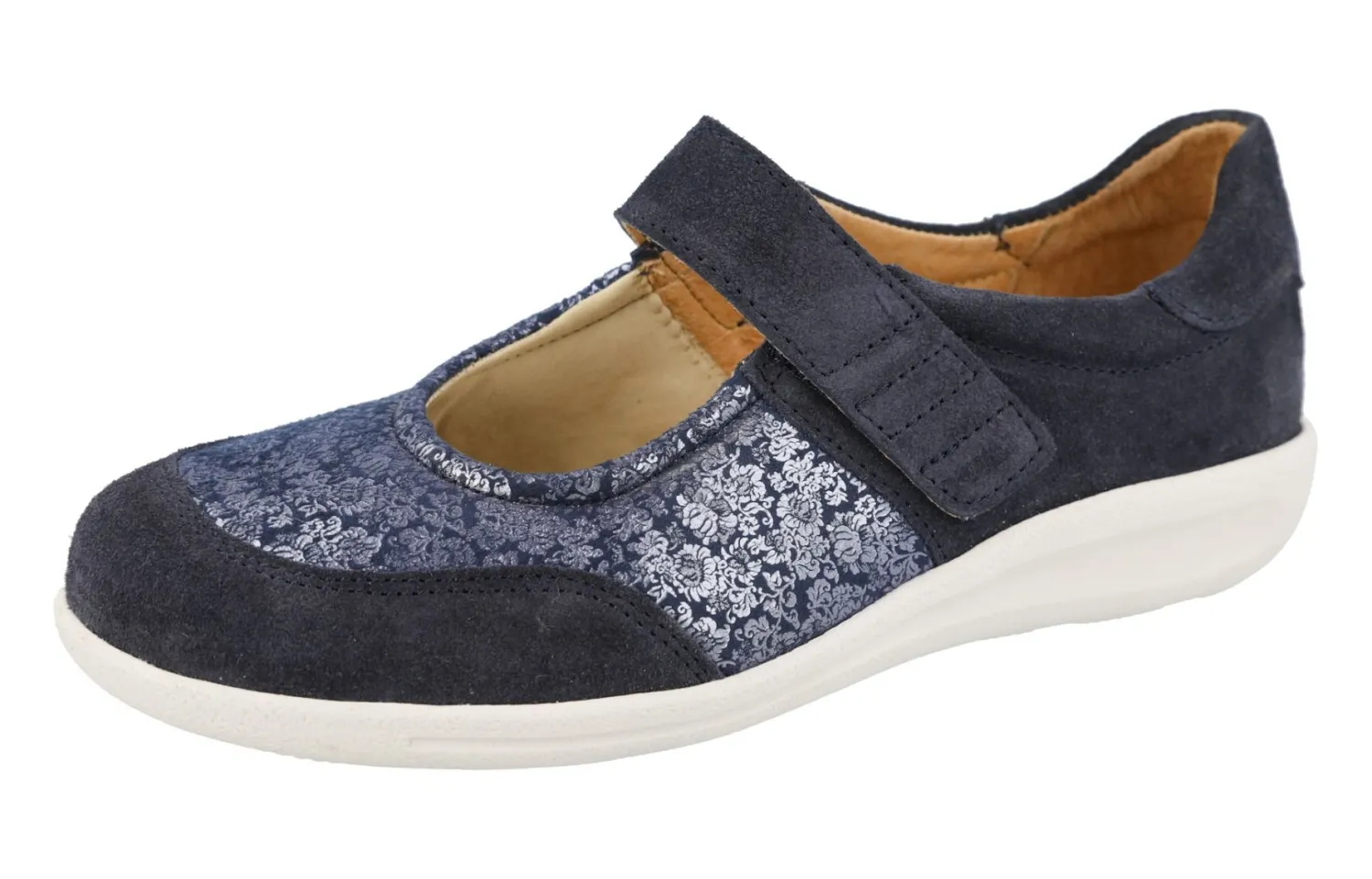 Womens Wide Fit Easy Access Stretch Casual Shoes - Hamster<DB Wider Fit Shoes Outlet