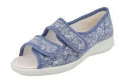 Womens Wide Fit Easy Access Full Back Canvas Shoes - Rattle<DB Wider Fit Shoes New