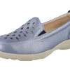 Womens Wide Fit Easy Access Casual Loafer Shoes - Horseshoe<DB Wider Fit Shoes New