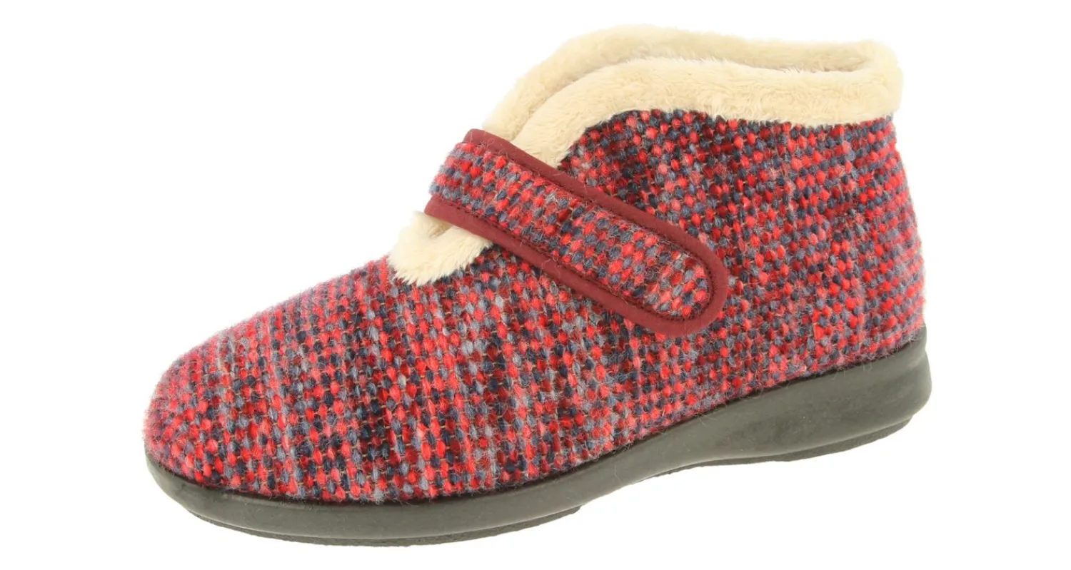 Womens Wide Fit Easy Access Ankle Slippers - Duck<DB Wider Fit Shoes Clearance