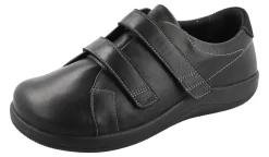 Womens Wide Fit Easy Entry Strap Fastening Flat Shoes - Scott<DB Wider Fit Shoes Online