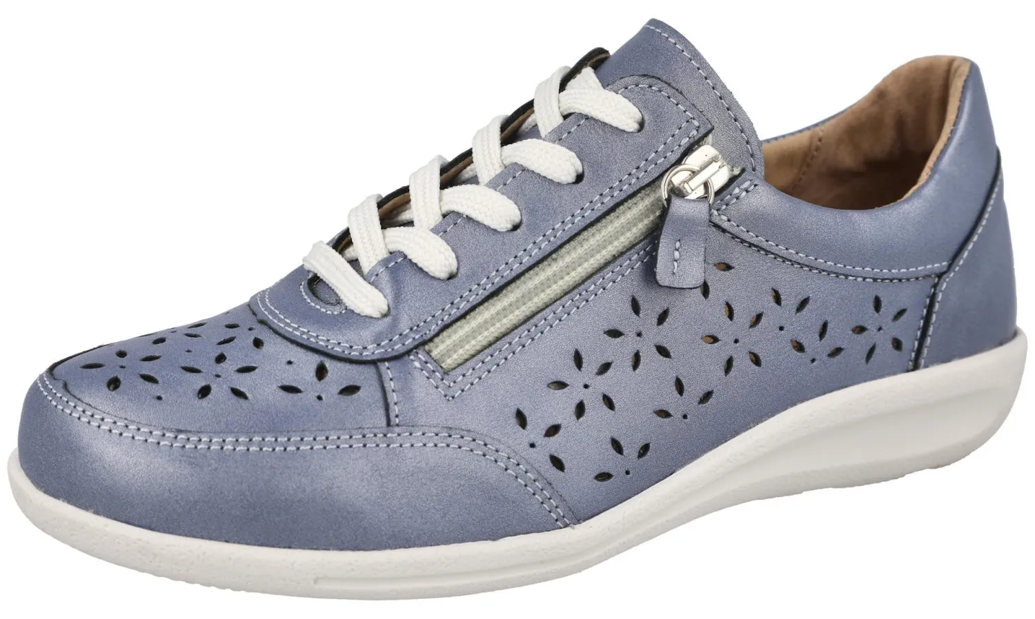 Womens Wide Fit Easy Entry Flat Shoe - Mickie<DB Wider Fit Shoes Online