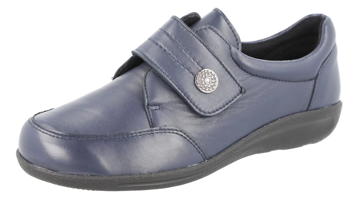 Womens Wide Fit Easy On Flat Shoes - Lapland<DB Wider Fit Shoes Clearance