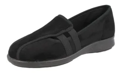 Womens Wide Fit Easy On House Shoe Slippers - Cat<DB Wider Fit Shoes Online