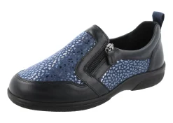 Womens Wide Fit Easy On Loafer Flat Shoes - Manx<DB Wider Fit Shoes New