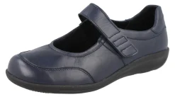 Womens Wide Fit Easy On Mary Jane Flat Shoes - Redpoll<DB Wider Fit Shoes Discount