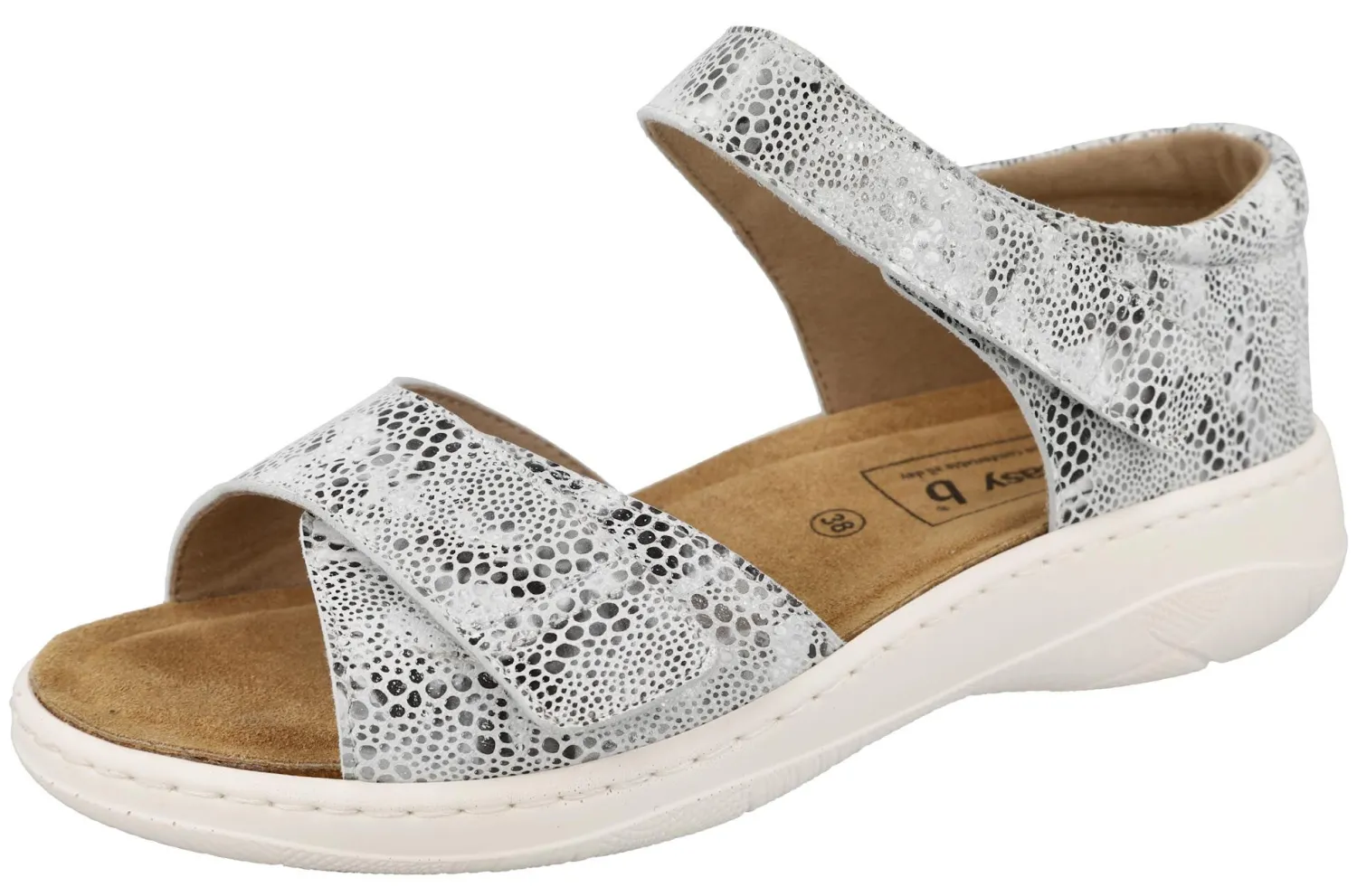 Womens Wide Fit Full Back Flat Sandal - Lennox<DB Wider Fit Shoes New