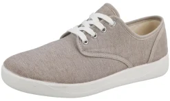 Womens Wide Fit Lace Canvas Flat Shoe - Lavinia<DB Wider Fit Shoes Outlet