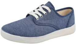 Womens Wide Fit Lace Canvas Flat Shoe - Lavinia<DB Wider Fit Shoes Outlet
