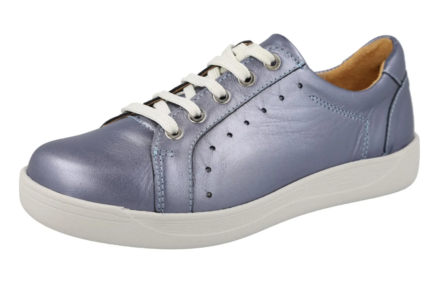 Womens Wide Fit Lace Up Bumper Pumps - Sinead<DB Wider Fit Shoes Clearance