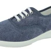 Womens Wide Fit Lace Up Canvas Shoes - Tara<DB Wider Fit Shoes Sale