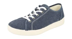 Womens Wide Fit Lace Up Canvas Pumps - Yoko<DB Wider Fit Shoes Outlet