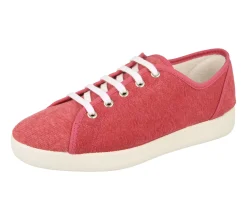 Womens Wide Fit Lace Up Canvas Pumps - Yoko<DB Wider Fit Shoes Outlet