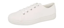 Womens Wide Fit Lace Up Canvas Pumps - Yoko<DB Wider Fit Shoes Outlet