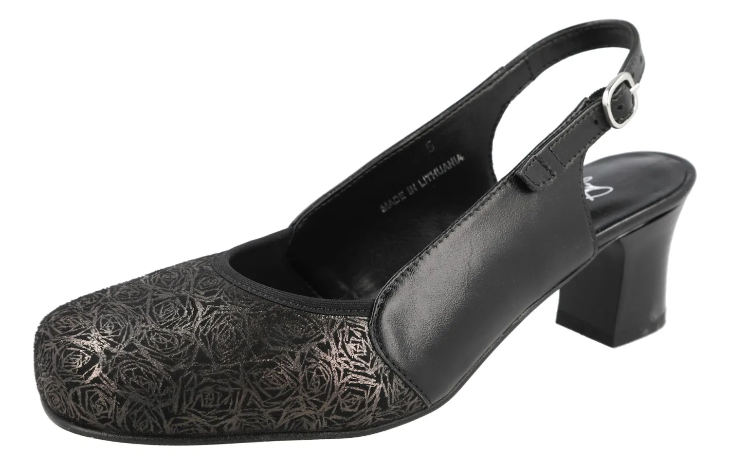 Womens Wide Fit Medium Heel Slingback Dress Shoes - Goa<DB Wider Fit Shoes Hot