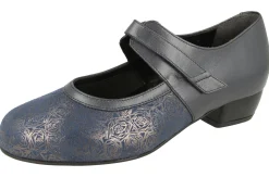 Womens Wide Fit Mid Heel Stretch Panel Court Shoe - Constance<DB Wider Fit Shoes Clearance