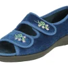Womens Wide Fit Open Toe Slippers - Ace 2<DB Wider Fit Shoes Outlet
