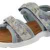 Womens Wide Fit Pull Back Strap Flat Sandals  - Linnet<DB Wider Fit Shoes Outlet