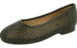 Womens Wide Fit Punched Design Loafers - Emmental<DB Wider Fit Shoes New