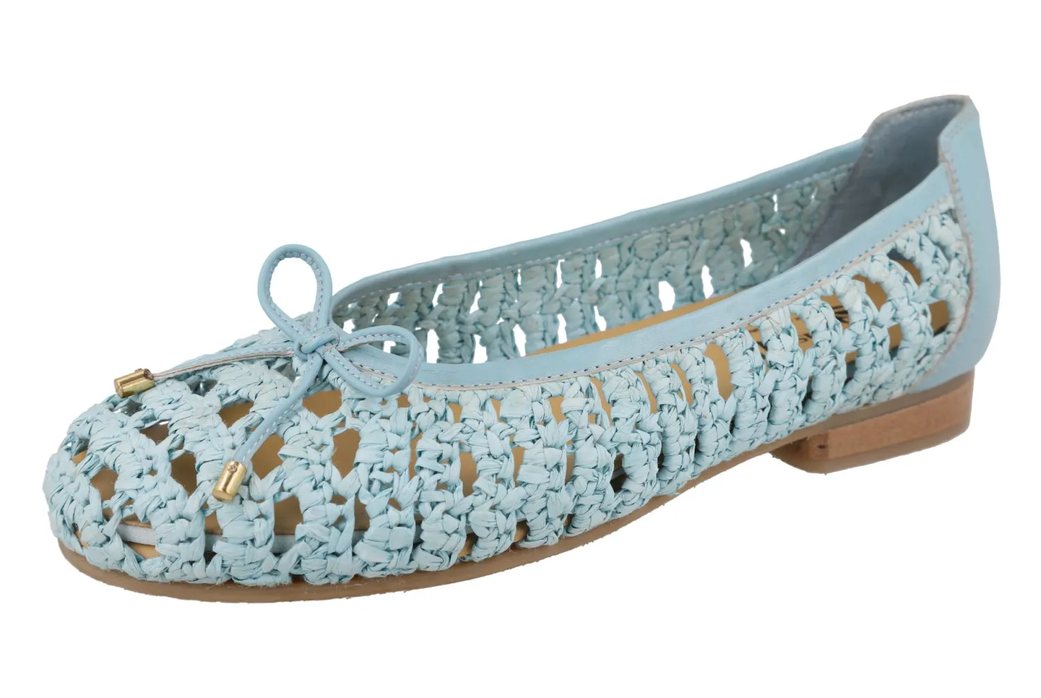 Womens Wide Fit Raffia Uppered Ballet Flat Shoes - Raffia<DB Wider Fit Shoes Hot