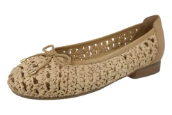 Womens Wide Fit Raffia Uppered Ballet Flat Shoes - Raffia<DB Wider Fit Shoes Hot