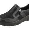 Womens Wide Fit Side Zip Easy Access Casual Shoes - Worth<DB Wider Fit Shoes Clearance