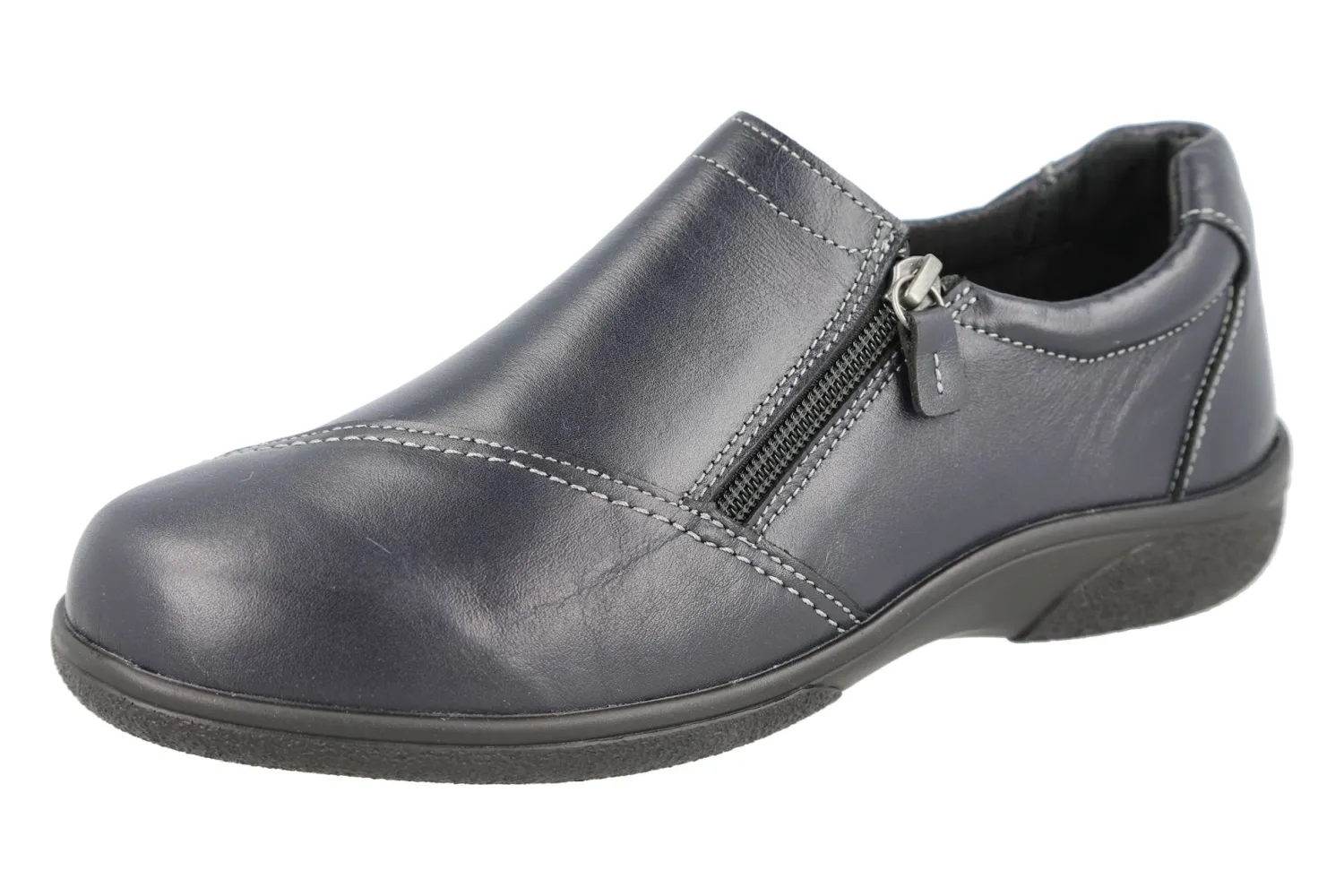 Womens Wide Fit Side Zip Shoes - Haven<DB Wider Fit Shoes Fashion