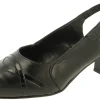 Womens Wide Fit Slingback Mid Heel Shoe - Trudy<DB Wider Fit Shoes Outlet