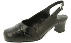 Womens Wide Fit Slingback Mid Heel Shoe - Trudy<DB Wider Fit Shoes Outlet